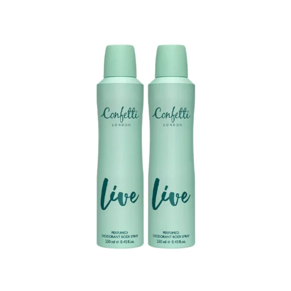[ซื้อ1แถม1] Confetti London BodySpray - Live 250ml /คอนเฟตติ ลอนดอน บอดี้สเปรย์ - ไลฟ์ 250มล.