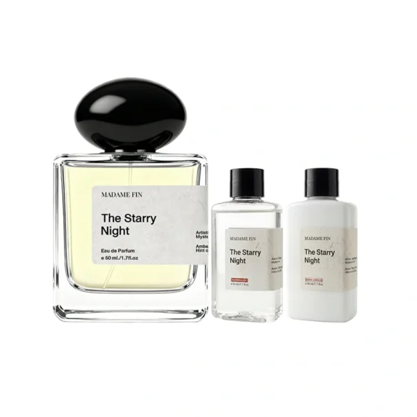 perfume-cologne-0312 Madame Fin Set โปรน้ําหอมไอ่เพื่อนรักส์ ขนาด 50ml. กลิ่นStarry Night แถม เจลอาบน้ํา,บอดี้โลชั่น (ขนาด 50 ml./ชิ้น)