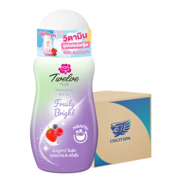 ทเวล์ฟ พลัส โรลออนไวท์เทนนิ่ง Fruity Bright 32.5ml x24