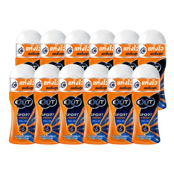 เอ็กซิท โรลออนระงับกลิ่นกาย Sport Fresh 45ml x12