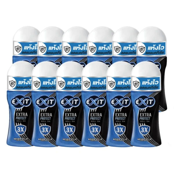 เอ็กซิท โรลออนระงับกลิ่นกาย Extra Protect 45ml x12