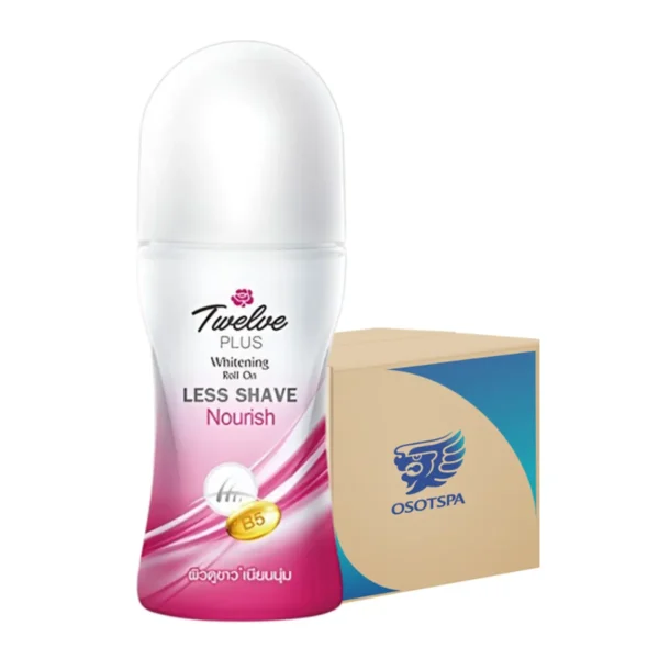 ทเวล์ฟ พลัส โรลออนไวท์เทนนิ่ง Less Shave & Nourish 40ml x24
