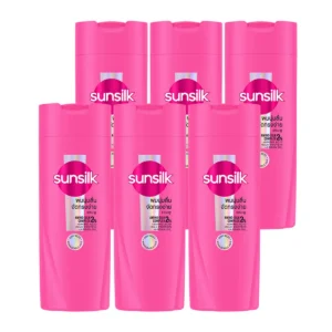 ซันซิล แชมพู สมูท แอนด์ เมเนจเจเบิ้ล สูตรผมมีน้ําหนักจัดทรงง่าย สีชมพู 60 มล. x 6
