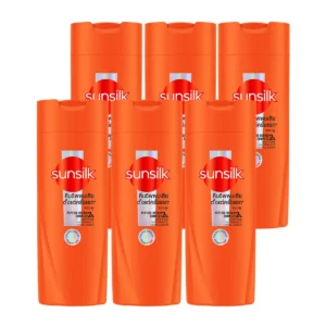 ซันซิล แชมพู แดเมจ รีสโตร์ สูตรฟื้นฟูบํารุงผมเสียในทันที สีส้ม 60 มล. x 6