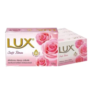 personal-care-0035 ลักส์ สบู่ก้อน กลิ่นซอฟท์ โรส 105 ก. x 4