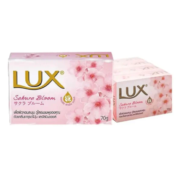 ลักส์ สบู่ก้อน กลิ่นซากุระ บลูม 70 ก. x 4