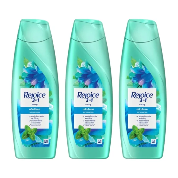 personal-care-0092 รีจอยส์ แชมพู แอนตี้ แดนดรัฟ 3อิน1 สูตรขจัดรังแค 125 มล. x 3