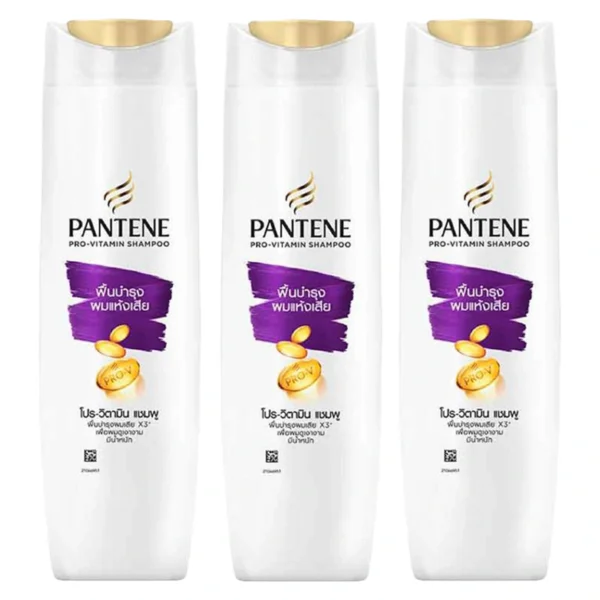 personal-care-0116 แพนทีน แชมพู โททัล แดมเมจ แคร์ สูตรฟื้นบํารุงผมแห้งเสีย 120 มล. x 3
