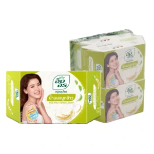 personal-care-0129 อิงอร สบู่สมุนไพร สูตรน้ํานมจมูกข้าว 85 ก. x 4