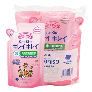 personal-care-0141 คิเรอิ คิเรอิ โฟมล้างมือ กลิ่นพีช แบบถุงเติม 200 มล. x 3
