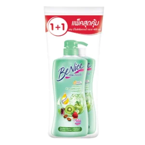 personal-care-0158 บีไนซ์ ครีมอาบน้ํา สูตรกระชับผิว สีเขียว 400 มล. x 1+1