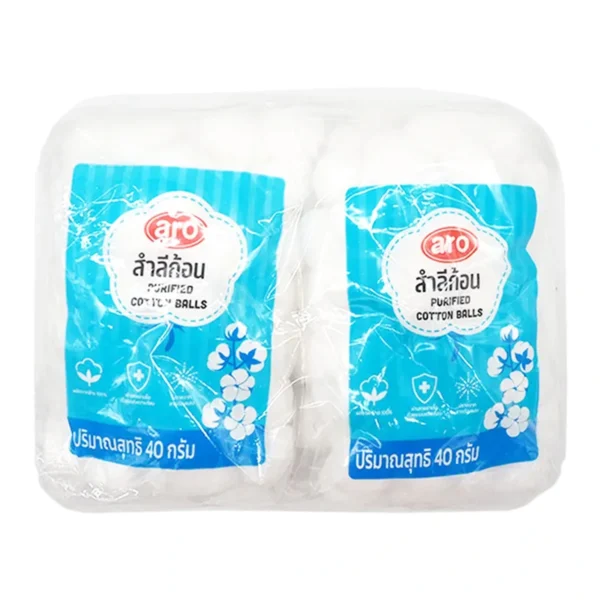 personal-care-0164 เอโร่ สําลีก้อน 40 ก. x 4