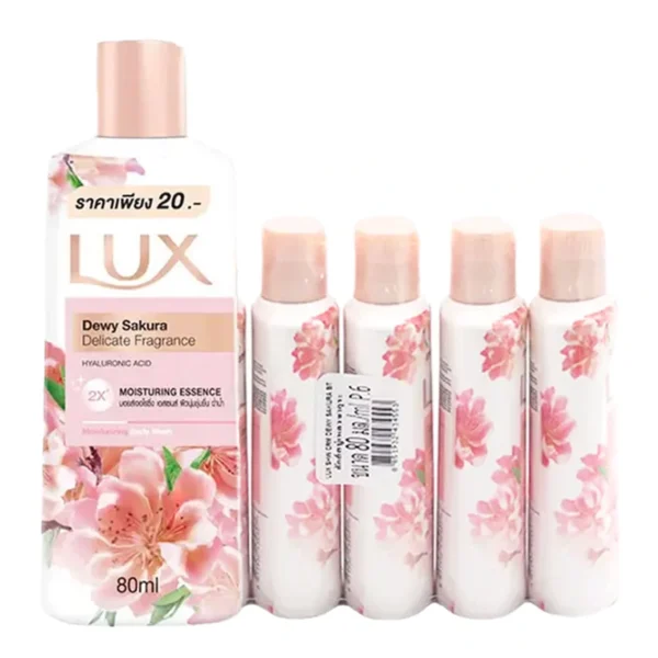 personal-care-0181 ลักส์ ครีมอาบน้ํา ซากุระ 80 มล. x 6