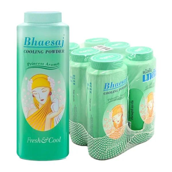 personal-care-0208 เภสัช แป้งเย็น กลิ่นปริ้นเซส 200 ก. x 6