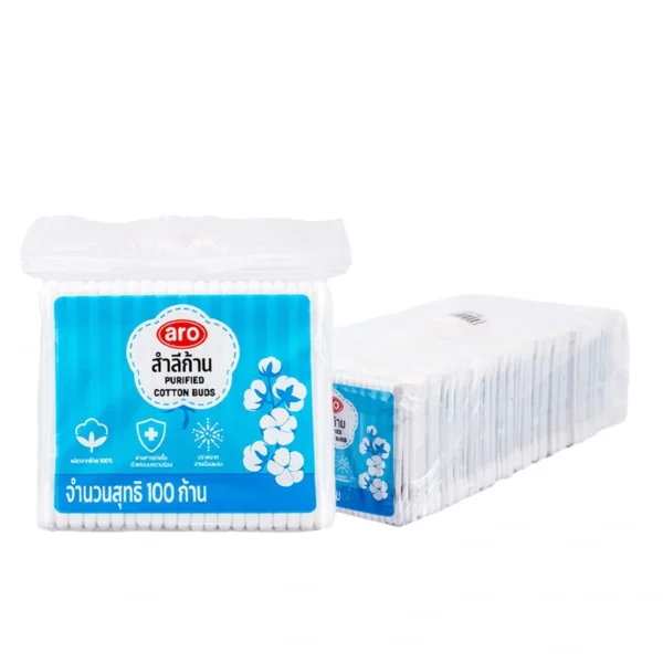 personal-care-0248 เอโร่ สําลีก้าน 100 ก้าน X 12
