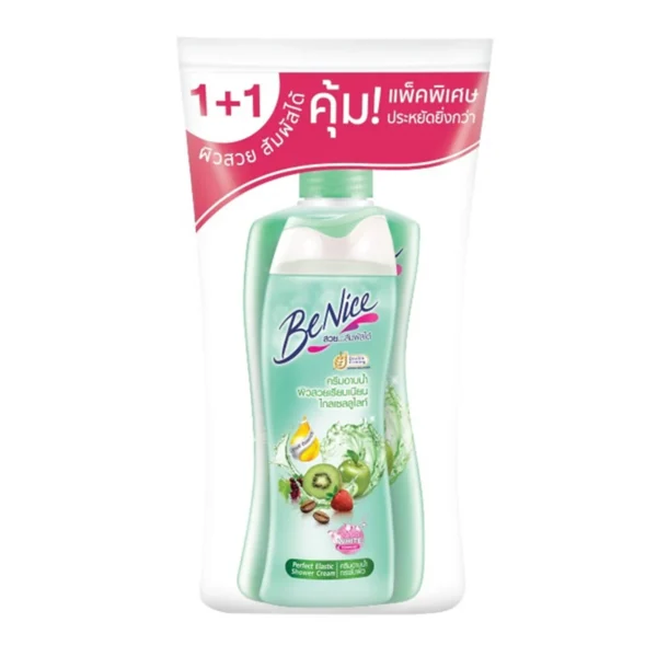 personal-care-0266 บีไนซ์ ครีมอาบน้ํา เซลลูไลท์ โพรเทคชั่น สีเขียว 400+170 มล.