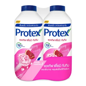 personal-care-0269 โพรเทคส์ แป้งเย็น พีโอนีทับทิม 280 ก. x 2