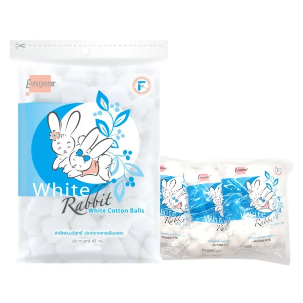 personal-care-0272 เอเวอร์กรีน สําลีก้อนกลม 40 ก. x 3