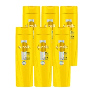 personal-care-0294 ซันซิล แชมพู ซอฟท์ แอนด์ สมูท สีเหลือง 120 มล. x 6