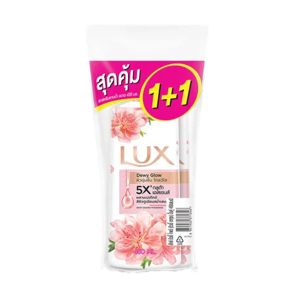 personal-care-0324 ลักส์ ครีมอาบน้ํา ดิววี่โกลว์ 450 มล. x 1+1