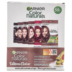 personal-care-0361 การ์นิเย่ ครีมเปลี่ยนสีผม เบอร์ 7.3 สีน้ําตาลประกายทอง 60 มล. x 6