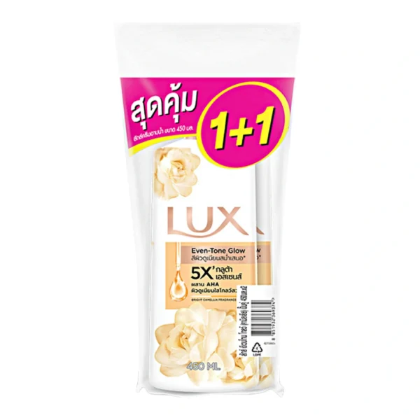 ลักส์ ครีมอาบน้ํา กลิ่นคาเมลเลีย ไวท์ 450 มล. x 1+1