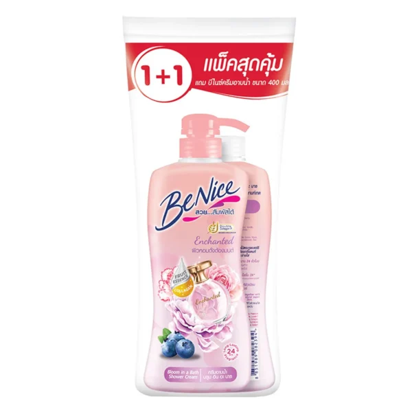 personal-care-0388 บีไนซ์ ครีมอาบน้ํา สูตรบลูม อิน อะ บาธ 400 มล. x 2
