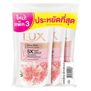personal-care-0401 ลักส์ ครีมอาบน้ํา ดิววี่ โกลว ซากุระ รีฟิล 350 มล. x 3