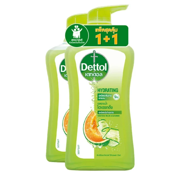 personal-care-0403 เดทตอล เจลอาบน้ําแอนตี้แบคทีเรีย สูตรไฮเดรทติ้ง 500 มล.1+1