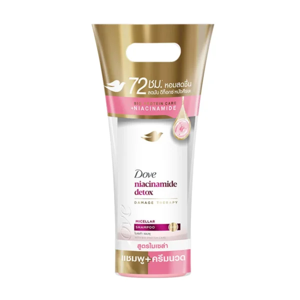 personal-care-0406 โดฟ แชมพูและครีมนวด สีชมพู 360+330 มล. 1+1