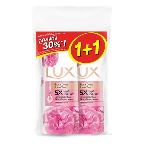 personal-care-0442 ลักส์ ครีมอาบน้ํา โรซี่โกลว์ 900 มล. x 2