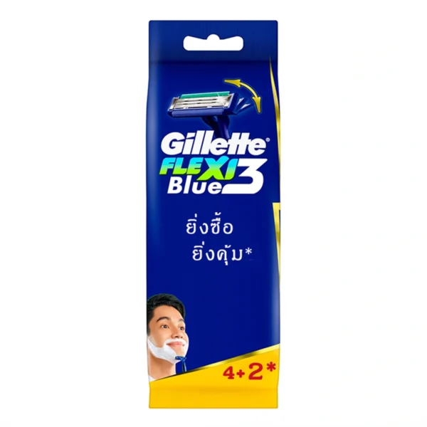 ยิลเลตต์ ด้ามมีดบลู 3 เฟล็กซี่ x 4+2