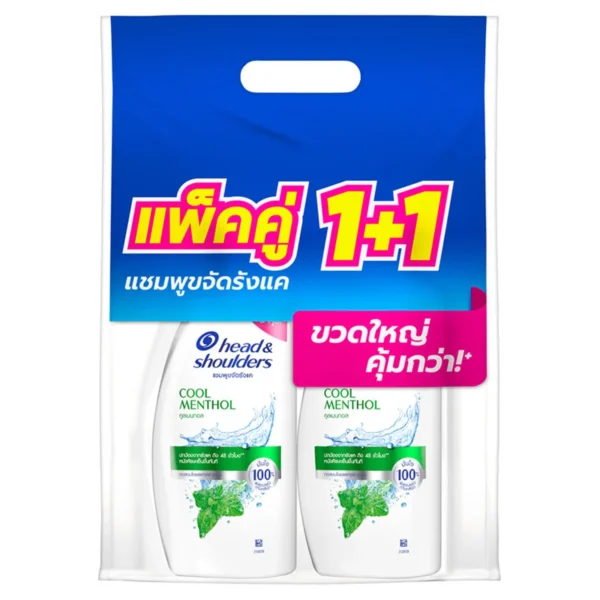 personal-care-0464 เฮดแอนด์โชว์เดอร์ แชมพู คูลเมนทอล 610 มล. x 2