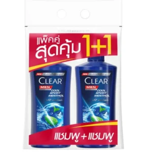 เคลียร์ เมน แชมพู คูลสปอร์ต เมนทอล 520 มล. x 1+1
