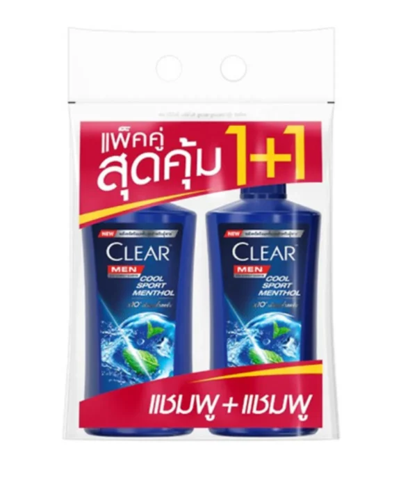 personal-care-0478 เคลียร์ เมน แชมพู คูลสปอร์ต เมนทอล 520 มล. x 1+1