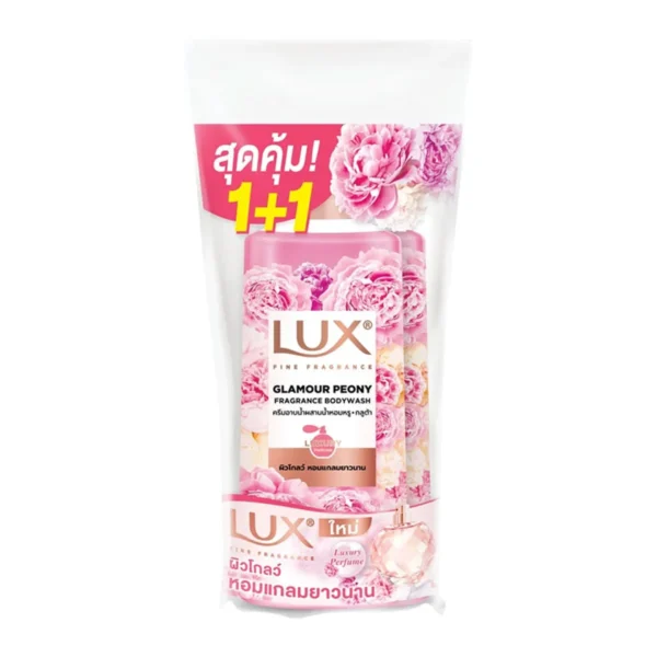 personal-care-0534 ลักส์ แกลมเมอร์ พีโอนี ฟราแกรนซ์ บอดี้วอช 450 มล. x 1+1