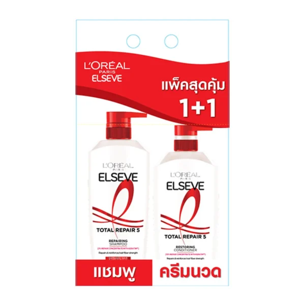 personal-care-0543 ลอรีอัล เอลแซฟ แชมพู+ครีมนวด โททอลรีแพร์ 5 620+375 มล. x 1+1