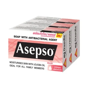 สบู่อาเซปโซ 80 ก. อ่อนโยน 1 แพ็ค(3 ก้อน/แพ็ค)