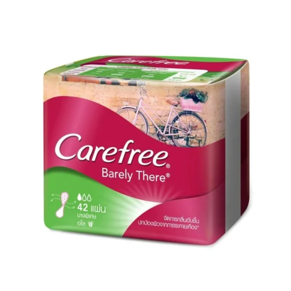 personal-care-0596 แคร์ฟรี แผ่นอนามัย แบร์ลี่ แดร์ อโล 42 ชิ้น