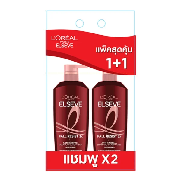 personal-care-0613 ลอรีอัล เอลแซฟ แชมพู ฟอลรีซิสท์ 620 มล. x 1+1