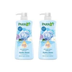 personal-care-0625 แพรอท ครีมอาบน้ํา เซรั่ม วิตามิน ไฮโดรบูส สีฟ้า 450 มล. x 2