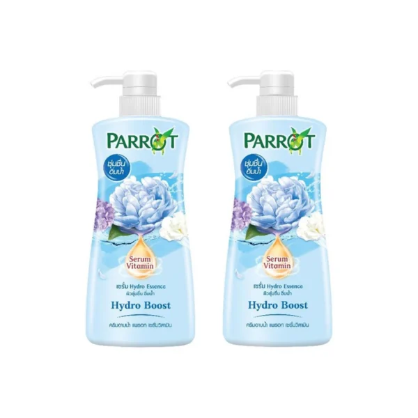 personal-care-0625 แพรอท ครีมอาบน้ํา เซรั่ม วิตามิน ไฮโดรบูส สีฟ้า 450 มล. x 2