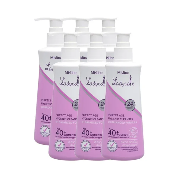personal-care-0634 มิสทิน น้ํายาล้างจุดซ่อนเร้น เลดี้แคร์ เพอร์เฟค เอจ ไฮจีนิค คลีนเซอร์ พีเอช บาลานซ์ ฟอร์มูล่า 200 มล. x 6