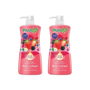personal-care-0663 แพรอท ครีมอาบน้ํา เซรั่ม วิตามิน เบอร์รี่ คอลลาเจน 450 มล. x 2