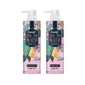 personal-care-0665 แพรอท ครีมอาบน้ํา ออยล์อินบาธ ไฮโดร เฟรช สีฟ้า 400 มล. x 2
