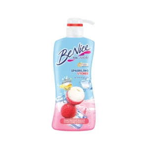 personal-care-0704 BeNice บีไนซ์ แฮปปี้ ซัมเมอร์ สปาร์คกลิ้ง ไลชี่ ชาวเวอร์ ครีม 400 มล. x1, สีชมพู, สารสกัดฟรุตเอสเซ้นส์จากลิ้นจี่ เย็นสดชื่น หอมติดผิวนาน24ชม.