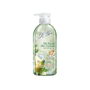 personal-care-0722 บีไนซ์ ผลิตภัณฑ์ชาวเวอร์เจล เนเชอรัล แพร์ฟรีเซีย 450 มล. สีเขียว