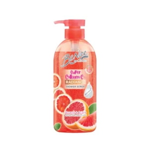 personal-care-0741 บีไนซ์ ผลิตภัณฑ์ชาวเวอร์เจล ซูเปอร์คอลลาเจน ซีพลัส สครับ 450 มล.
