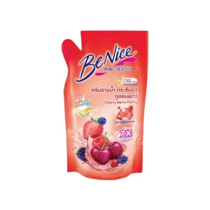 personal-care-0774 BeNice บีไนซ์ ผลิตภัณฑ์ครีมอาบน้ํา สูตรเชอร์รี่เบอร์รี่ 400 มล. สีแดง