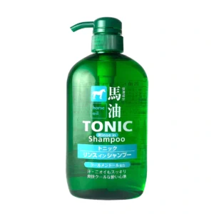 personal-care-0775 คุมะโนะ ฮอร์ส ออยล์ โทนิค รินซ์ อิน แชมพู Horse Oil Hair tonic shampoo Bottle 600ml.